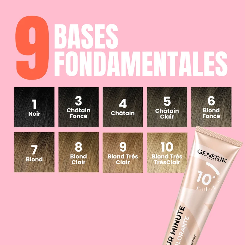 Tube Coloration Couleur Minute 10 MIN Generik 100 ML
