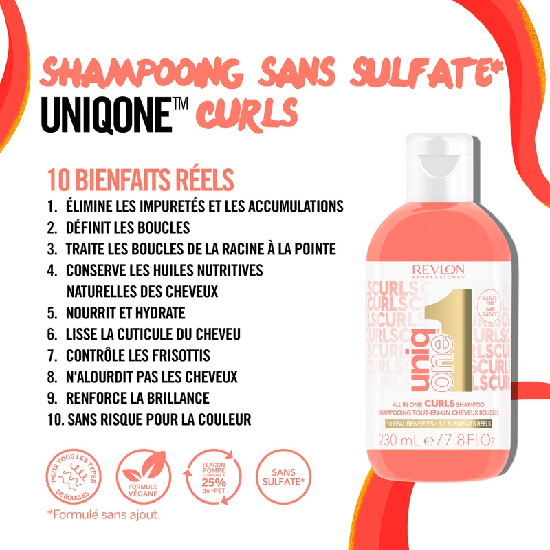 Shampoing Revlon Curls Uniq One 230 ML
