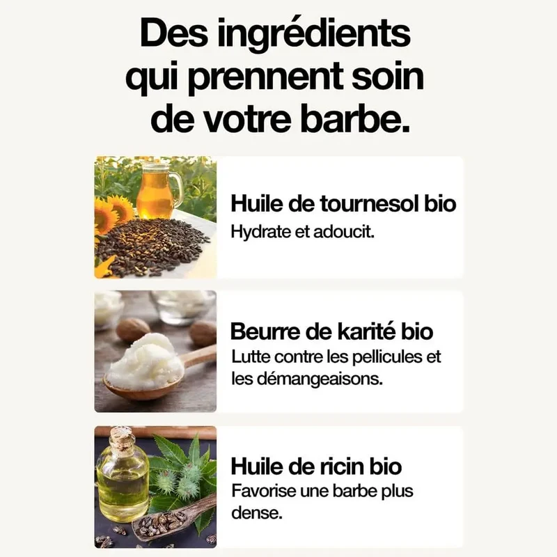 Baume à barbe bio