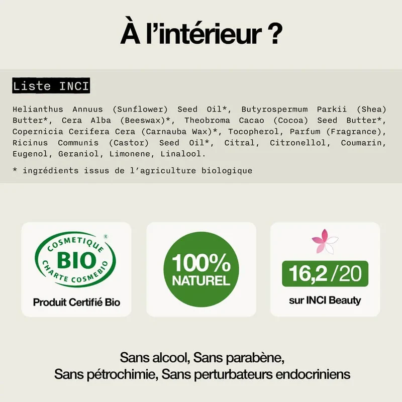 Baume à barbe bio
