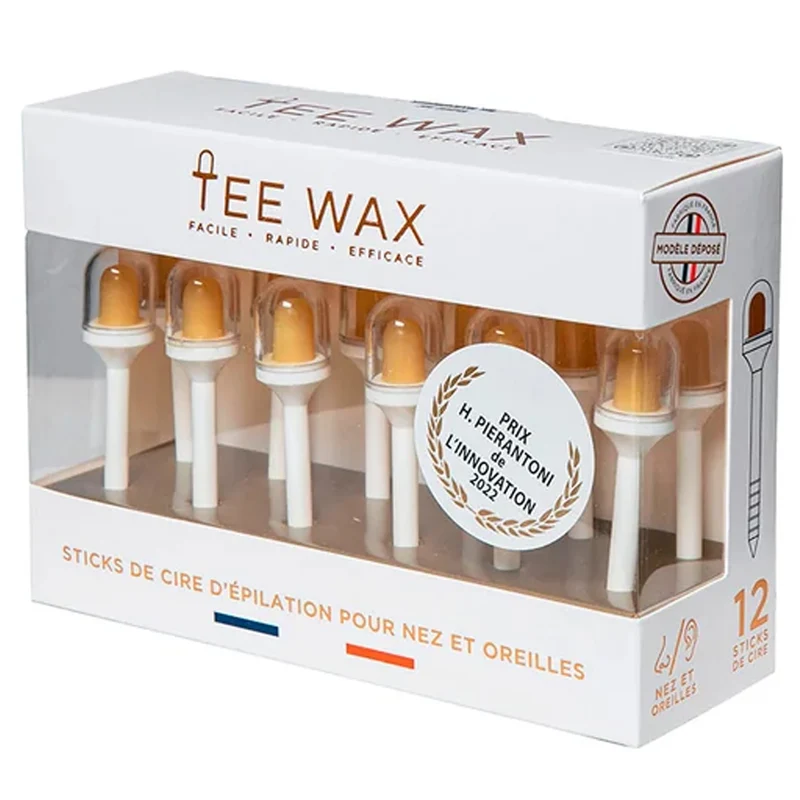 Boîte de 12 Sticks de Cire d'Épilation Nez Oreilles Tee Wax