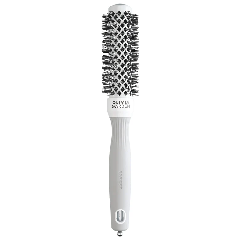 Brosse ronde Olivia Garden Expert Blowout Shine WHITE & GREY