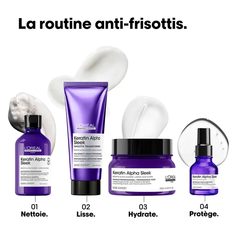 Shampoing Keratin Alpha Sleek L'Oréal Professionnel