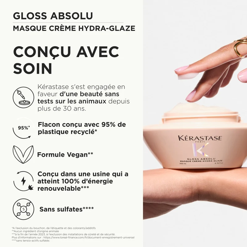 Masque Crème Hydra-Glaze Gloss Absolu Kérastase
