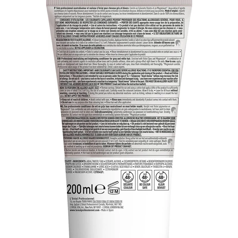 Conditioner Silver L'Oréal Professionnel 200 ML
