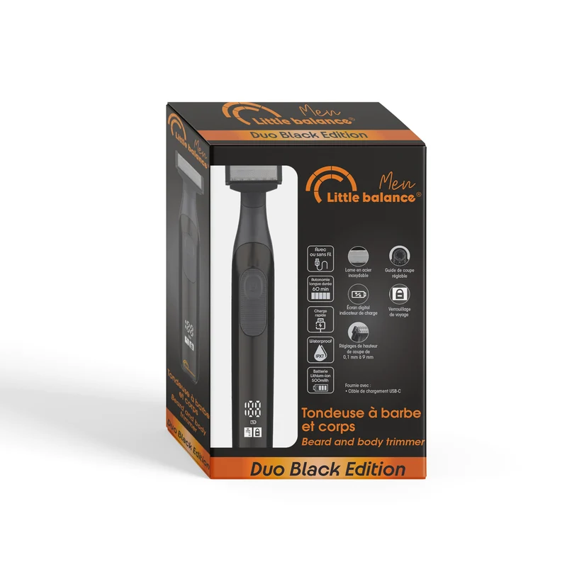 Tondeuse Digitale Barbe, Duo Black Edition