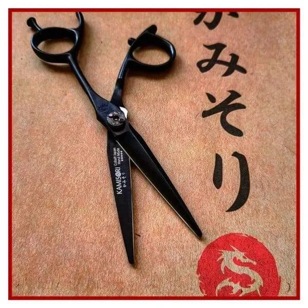 Set ciseaux de coiffure Kamisori Black Diamond III
