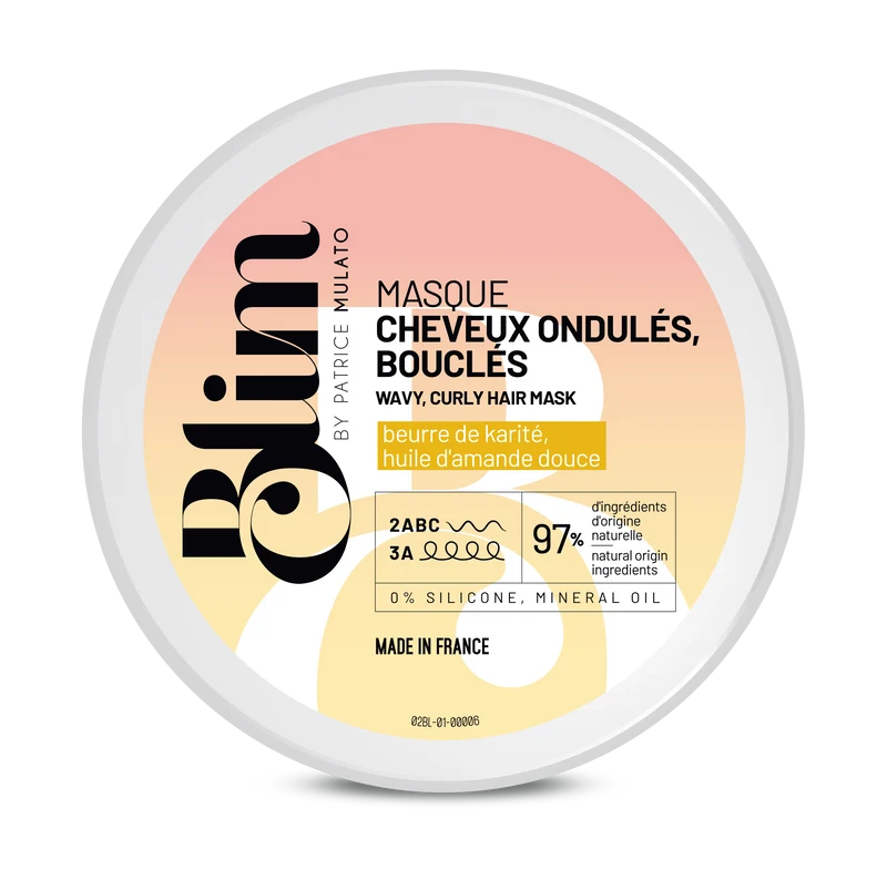 Masque Cheveux Ondulés/Bouclés Blim Mulato 200 ML
