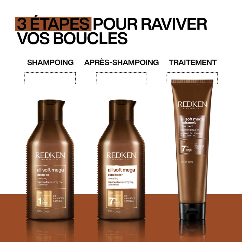 Shampoing All Soft Mega Curls Redken 300 ML