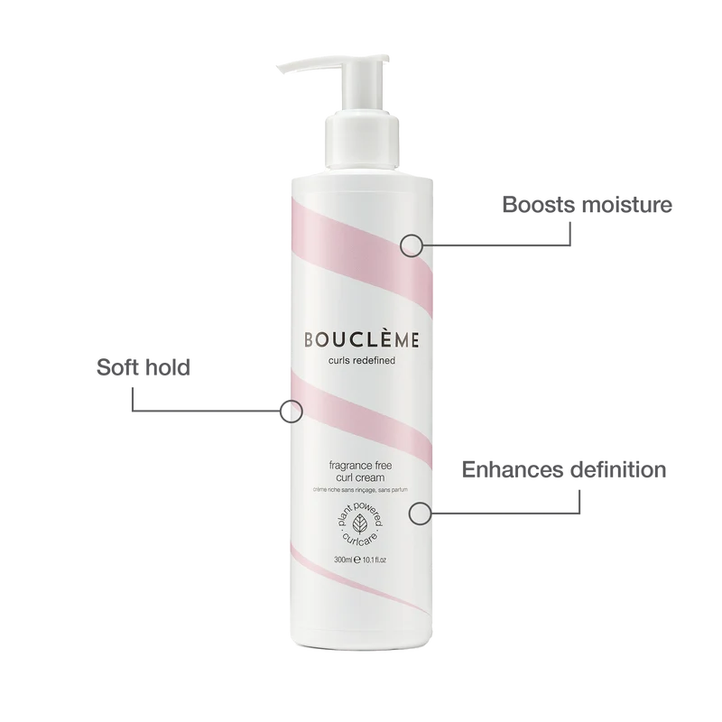 Crème pour cheveux bouclés sans parfum
