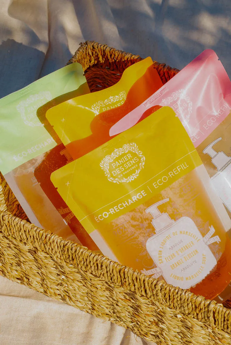 Savon Liquide de Marseille Olive Édition Limitée 25 Ans + 6 Recharges multi-senteurs