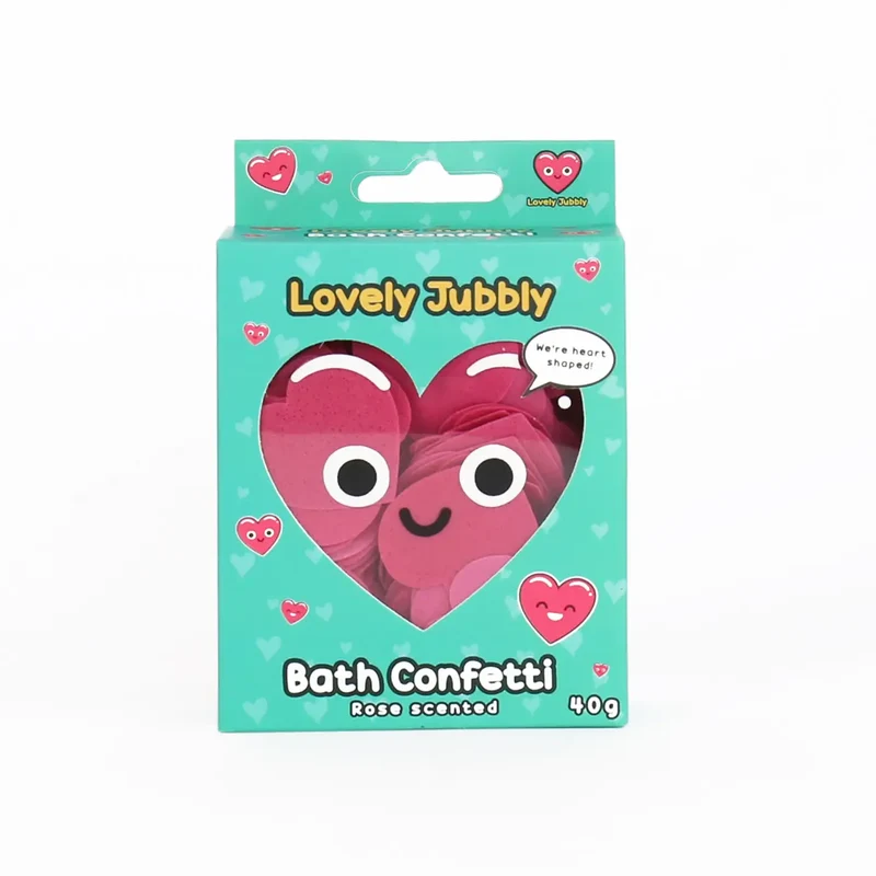 Confettis coeurs pour le bain