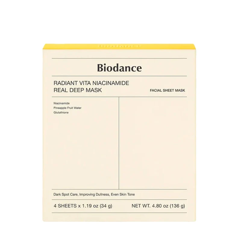 Masques Visage Intensifs Radiant Vita à la Niacinamide (X4 Masques)