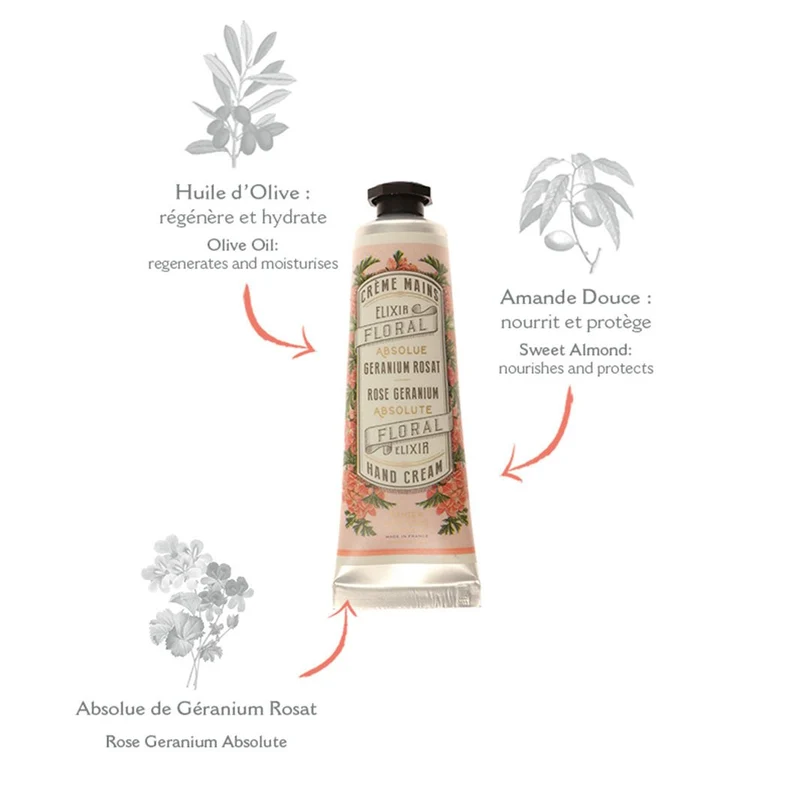 Crème pour les mains - Géranium Rosat 30ml