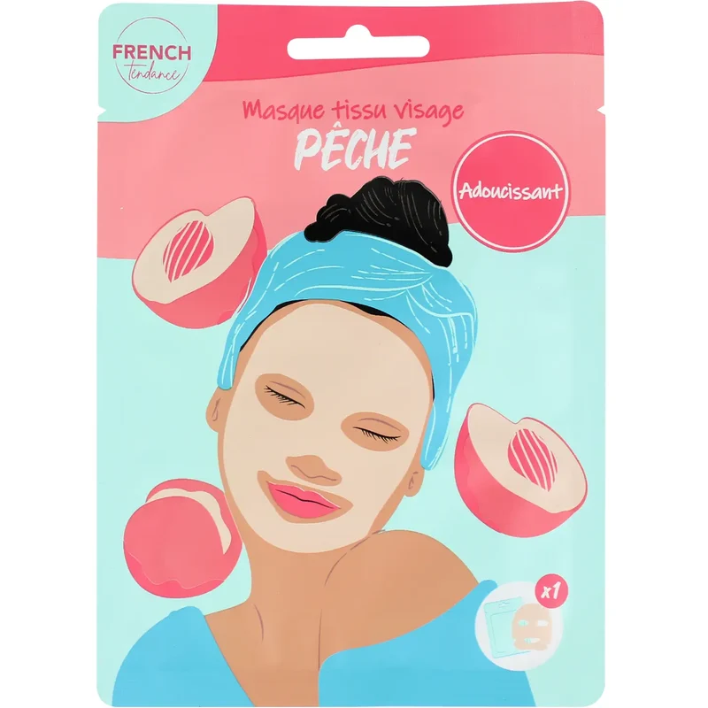 Masque visage adoucissant pêche