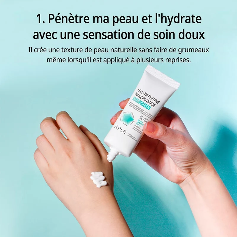 Crème Solaire SPF50+ Glutathione Niacinamide