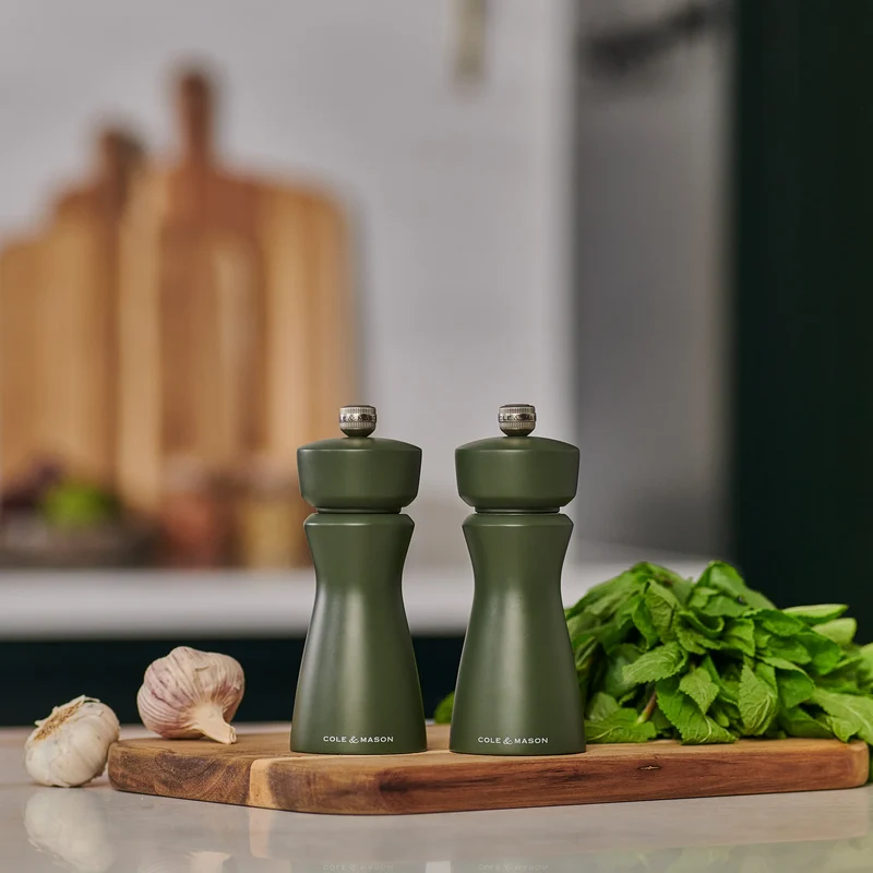 Macina sale e pepe Kenton - Verde Rosmarino H 15 cm
