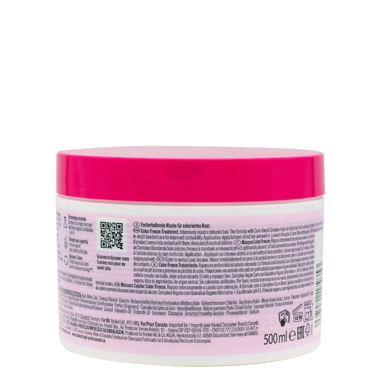 Schwarzkopf Professional BC Bonacure Color Freeze Treatment Masque 500ml - masque protection couleur
