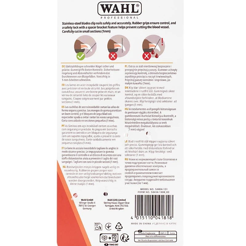 Wahl Pro Pet Nail Clipper - coupe-ongles