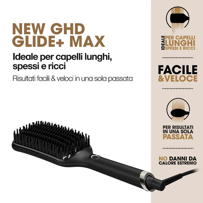 Ghd Glide+ Max - brosse chauffante lissante