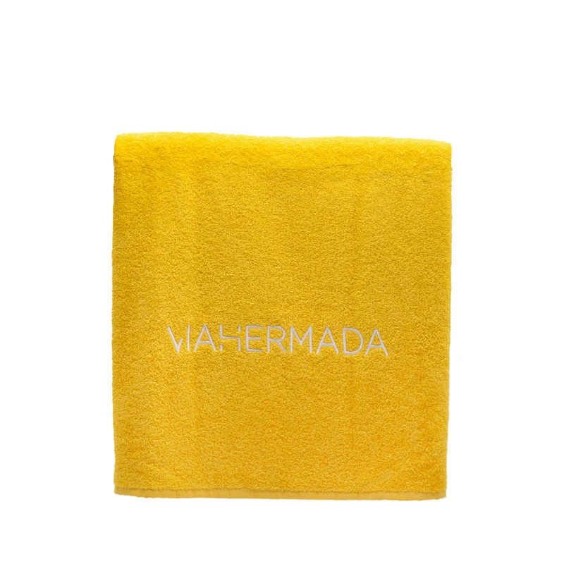 VIAHERMADA Serviette de plage Jaune EN CADEAU
