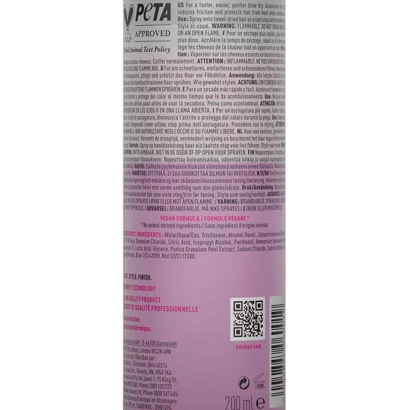 KMS Thermashape Quick Blow Dry 200ml - soin multi-usages