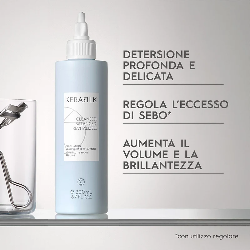Kerasilk Exfoliating Scalp Treatment 200ml - soin exfoliant avant-shampooing