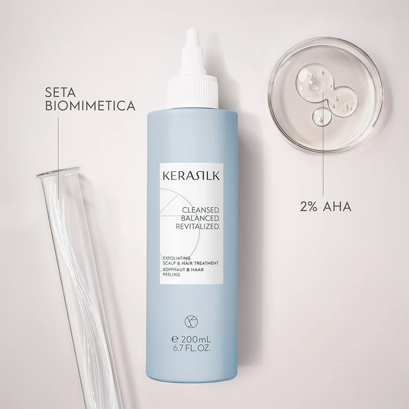 Kerasilk Exfoliating Scalp Treatment 200ml - soin exfoliant avant-shampooing
