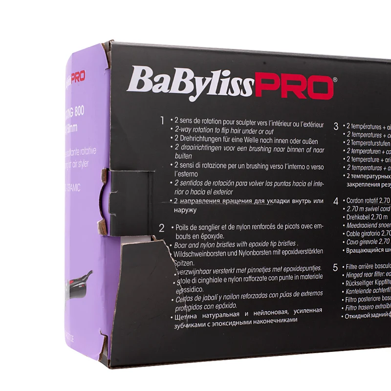 Hair Gallery Resi Come Nuovi Babyliss Pro Spazzola ad Aria Rotante in Ceramica - imaballaggio lievemente danneggiato