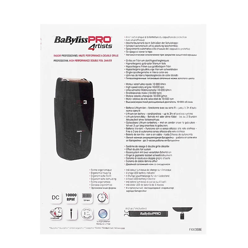 Hair Gallery Resi Come Nuovi Babyliss Pro 4Artist Shaver FX3 - involucro esterno danneggiato