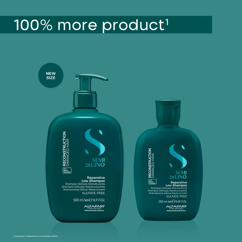 Alfaparf Milano Semi di Lino Reconstruction Reparative Low Shampoo 500ml - shampooing restructurant délicat