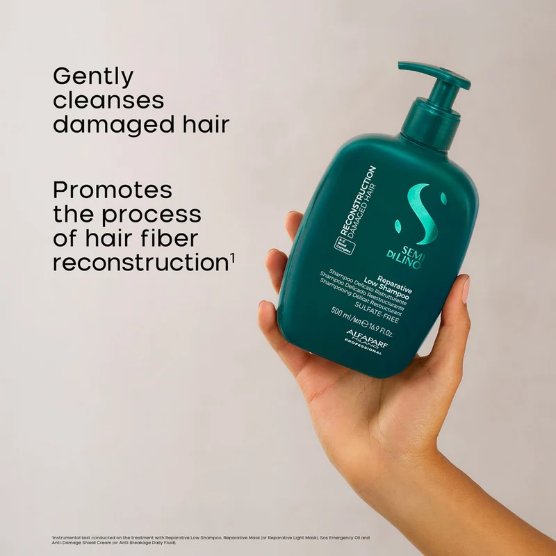 Alfaparf Milano Semi di Lino Reconstruction Reparative Low Shampoo 500ml - shampooing restructurant délicat