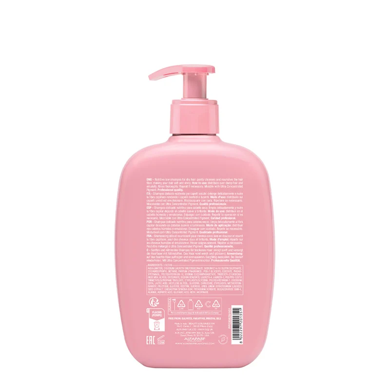 Alfaparf Milano Semi Di Lino Moisture Nutritive Low Shampoo 500ml - shampooing nourrissant doux pour cheveux secs