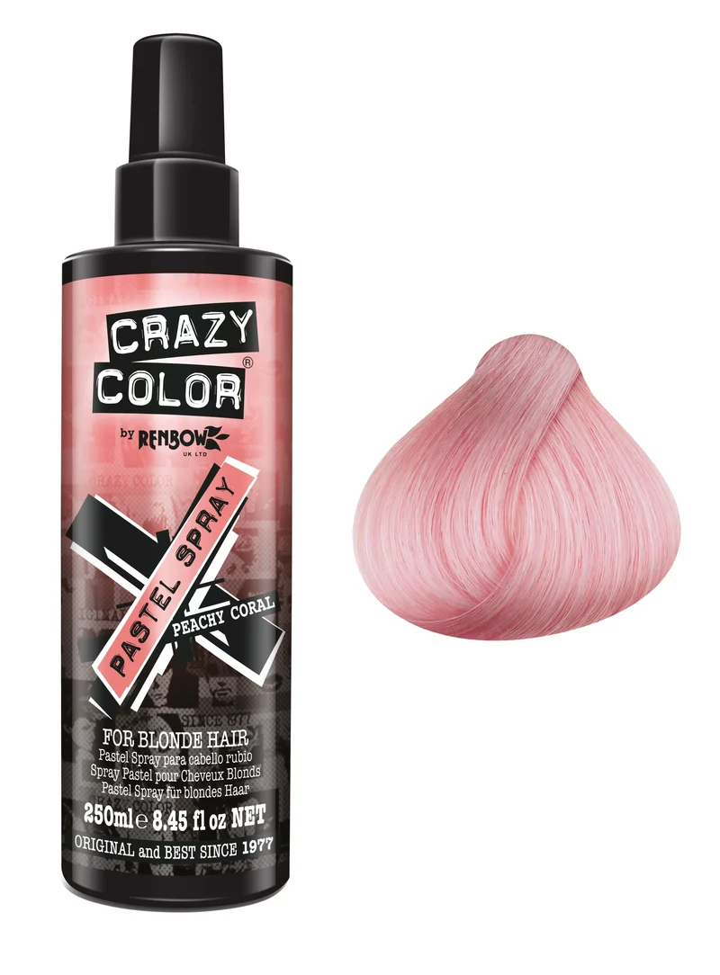 CRAZY COLOR Spray R activ Peachy Coral 250ml