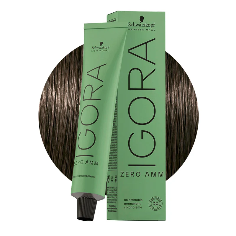 Schwarzkopf Igora Zero Amm 5-1 Châtain Clair Cendré 60ml - coloration permanente sans ammoniaque