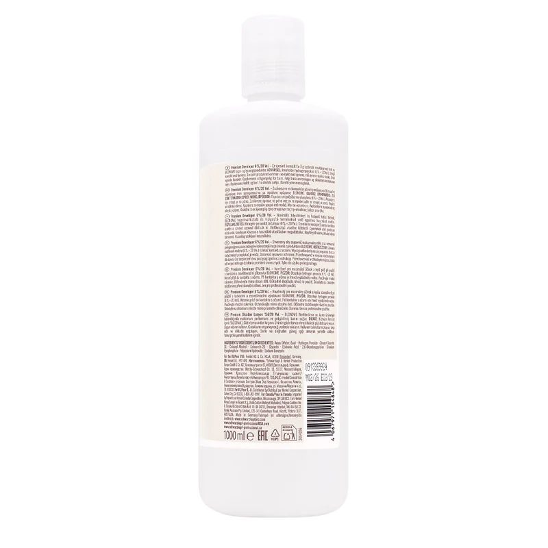 Schwarzkopf Professional Blond Me Premium Developer 6% 20Vol 1000ml - oxygène activateur