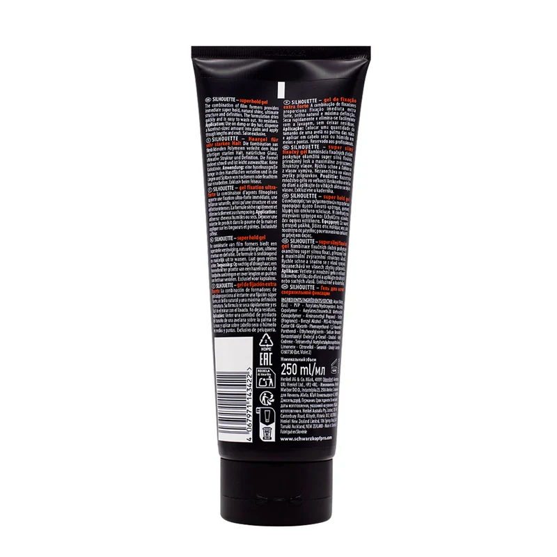 Schwarzkopf Silhouette Gel Super Hold 250ml - gel tenue extra forte