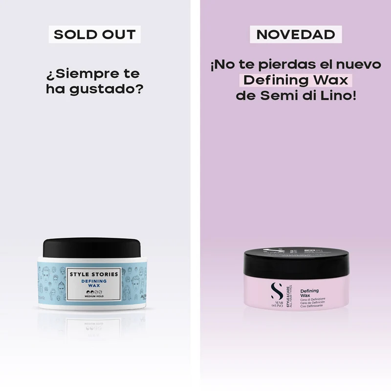 Alfaparf Milano Semi Di Lino Style&Care Defining Wax 75ml - cire souple tenue moyenne