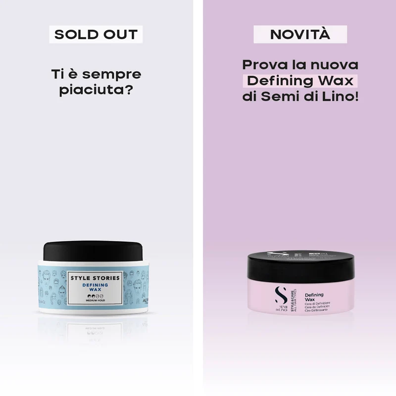 Alfaparf Milano Semi Di Lino Style&Care Defining Wax 75ml - cire souple tenue moyenne