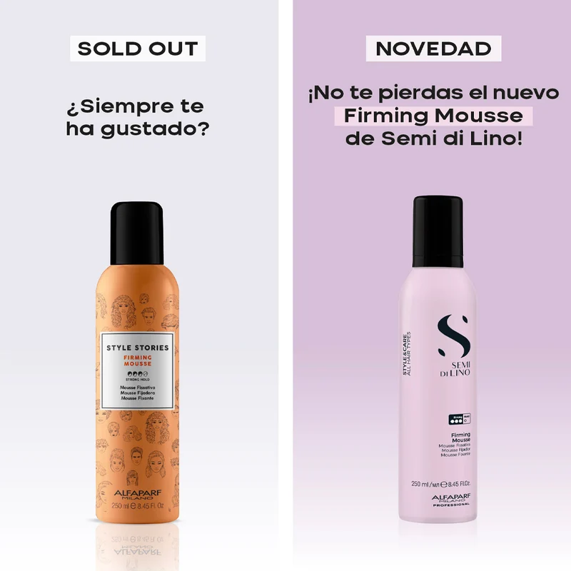 Alfaparf Milano Semi Di Lino Style&Care Firming Mousse 250ml - mousse fixatrice forte