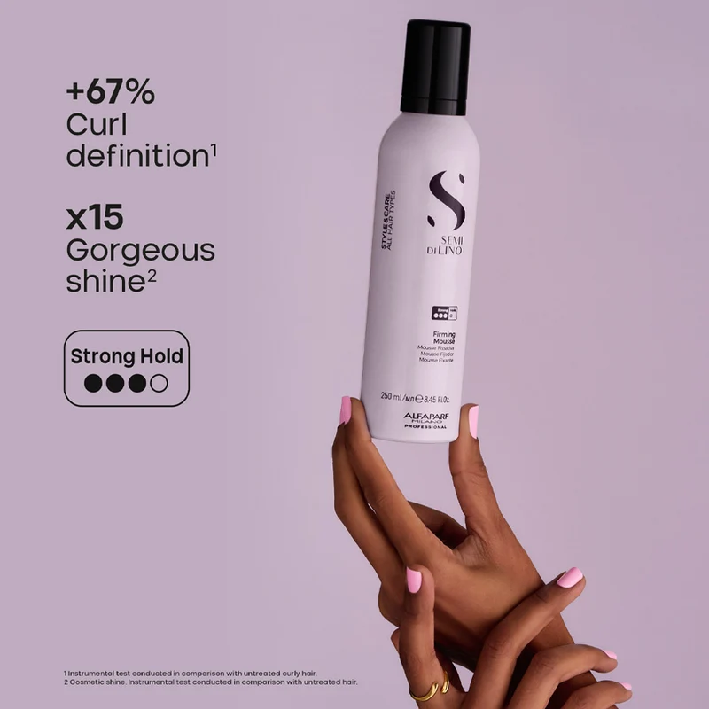 Alfaparf Milano Semi Di Lino Style&Care Firming Mousse 250ml - mousse fixatrice forte