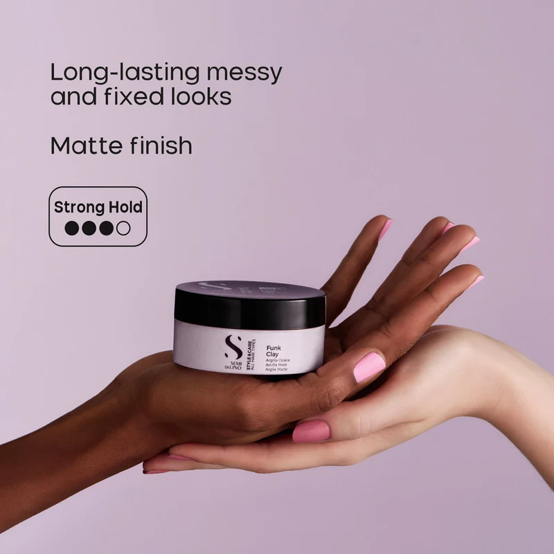Alfaparf Milano Semi Di Lino Style&Care Funk Clay 90ml - argile mate à tenue forte