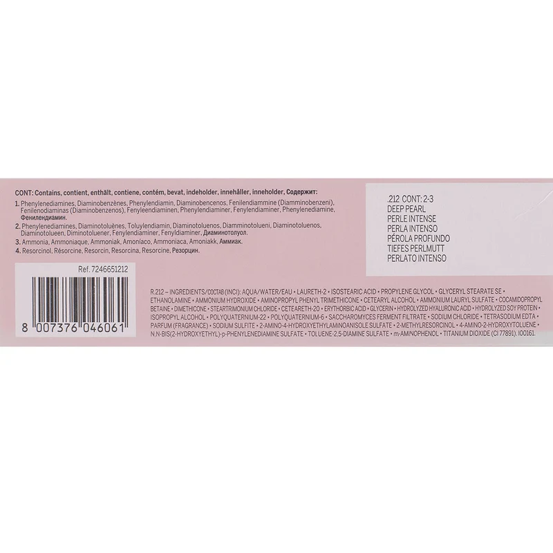 Revlon Professional Revlonissimo Colorcosmetique Satin Effect .212 Deep Pearl 60ml - coloration permanente