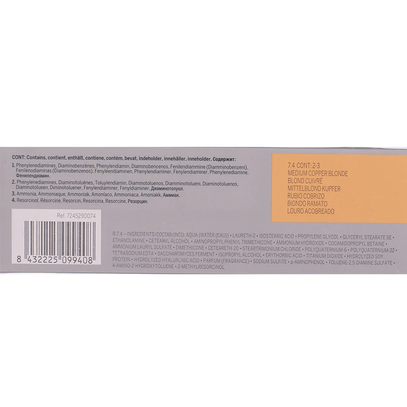 Revlon Professional Revlonissimo Colorcosmetique 7.4 Medium Copper Blonde 60ml - coloration permanente