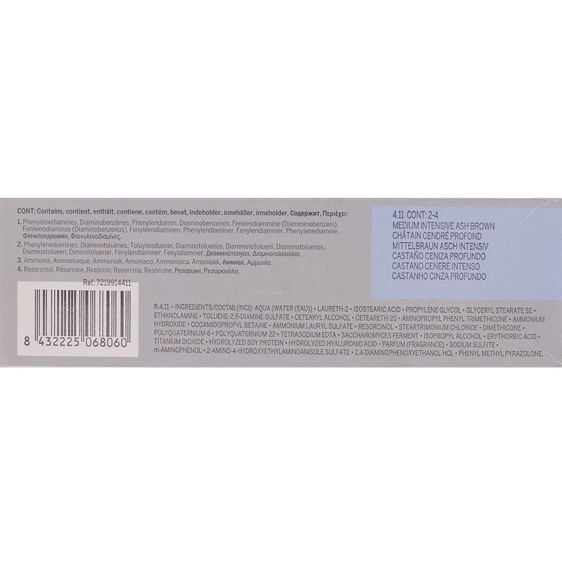 Revlon Professional Revlonissimo Colorcosmetique 4.11 Medium Intensive Ash Brown 60ml - coloration permanente