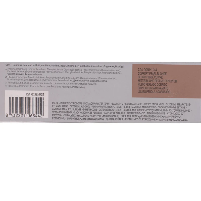 Revlon Professional Revlonissimo Colorcosmetique 7.24 Coppery Pearl Blonde 60ml - coloration permanente