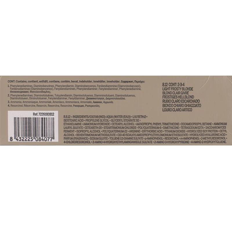 Revlon Professional Revlonissimo Colorcosmetique 8.12 Light Frosty Blonde 60ml - coloration permanente