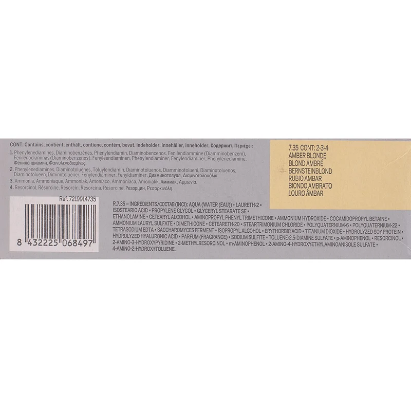Revlon Professional Revlonissimo Colorcosmetique 7.35 Amber Blonde 60ml - coloration permanente