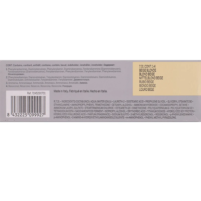 Revlon Professional Revlonissimo Colorcosmetique 7.31 Beige Blonde 60ml - coloration permanente