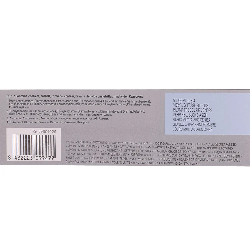 Revlon Professional Revlonissimo Colorcosmetique 9.1 Very Light Ash Blonde 60ml - coloration permanente
